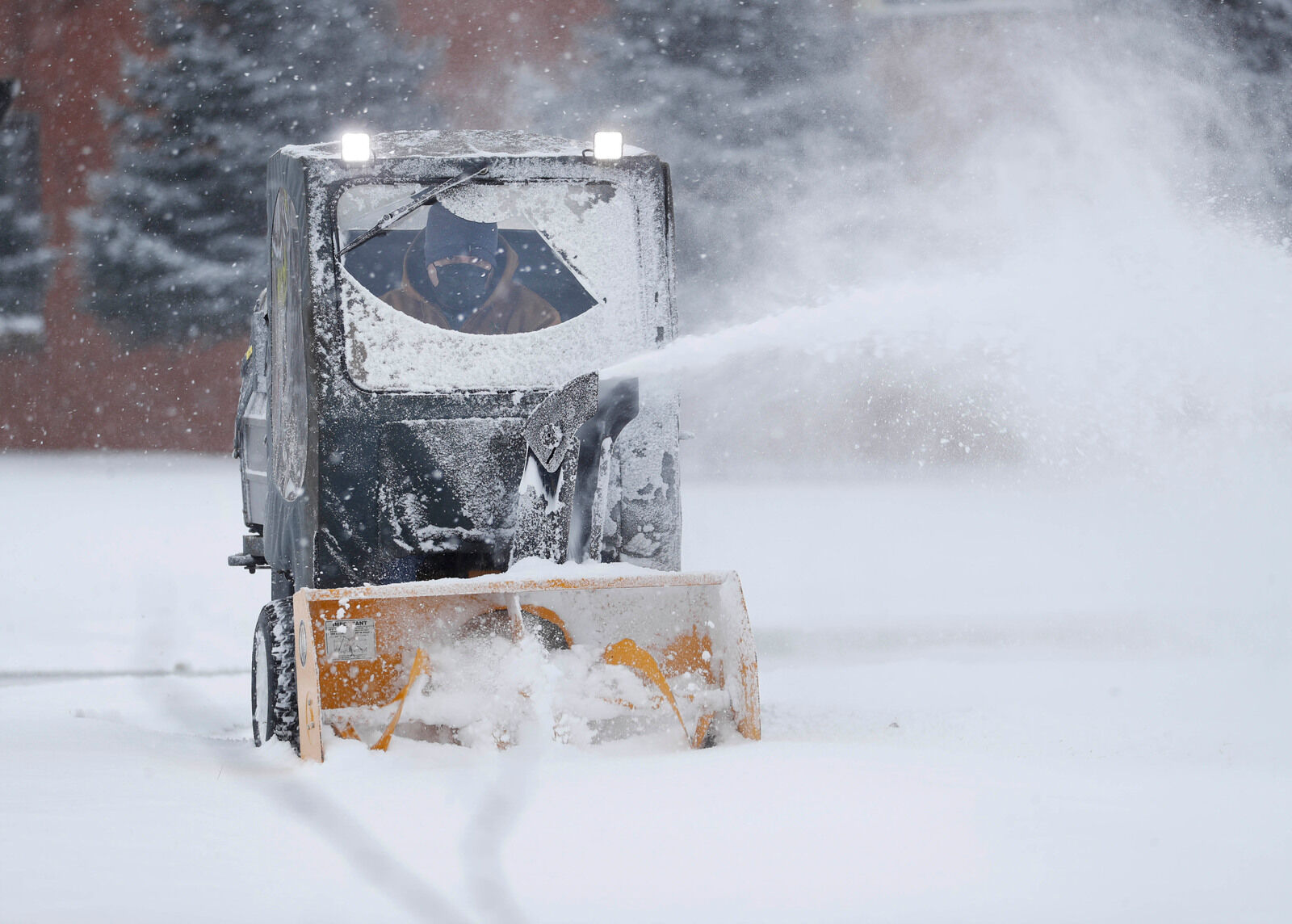Clearing the walks